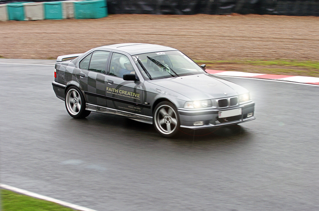 BMW slide, Lodge Corner, Oulton Park