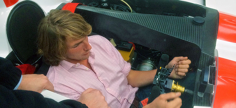 Freddie Hunt, James Hunt's son.