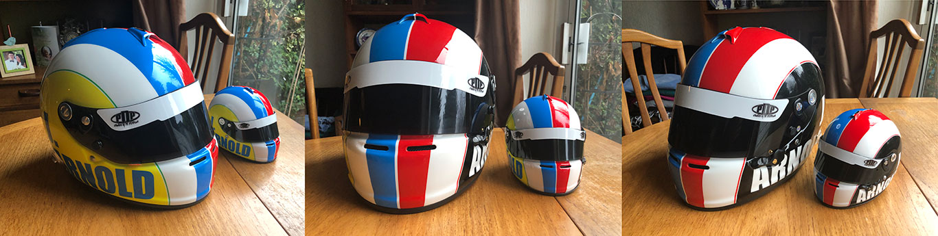 Half Scale Replica of Jamie Arnold's Helmet